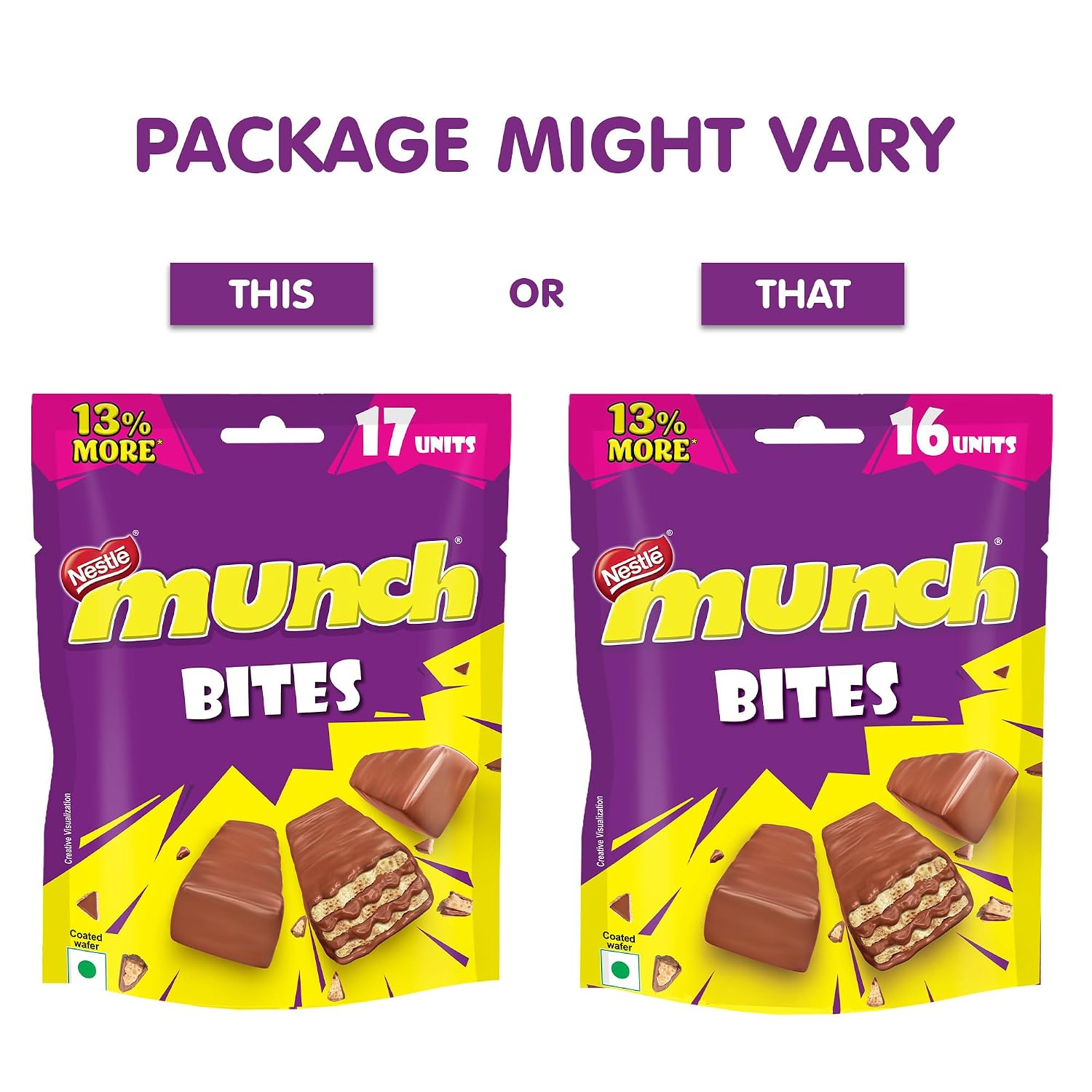 Nestlé Munch Bites Choco Coated Crunchy Wafer Share Pack, 158.4 g – view 4