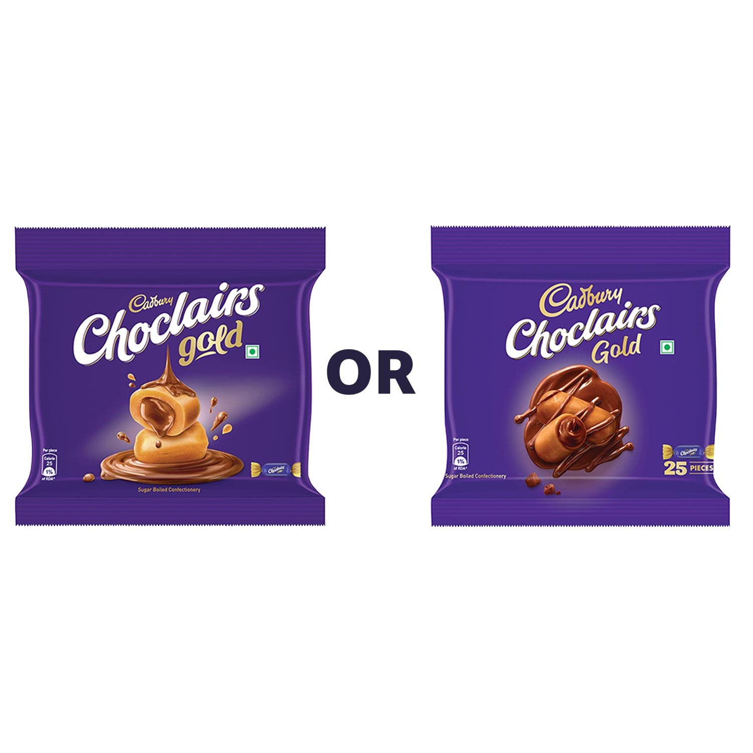 Cadbury Choclairs Gold Chocolate Candy 140 g (25 Pieces) – view 7