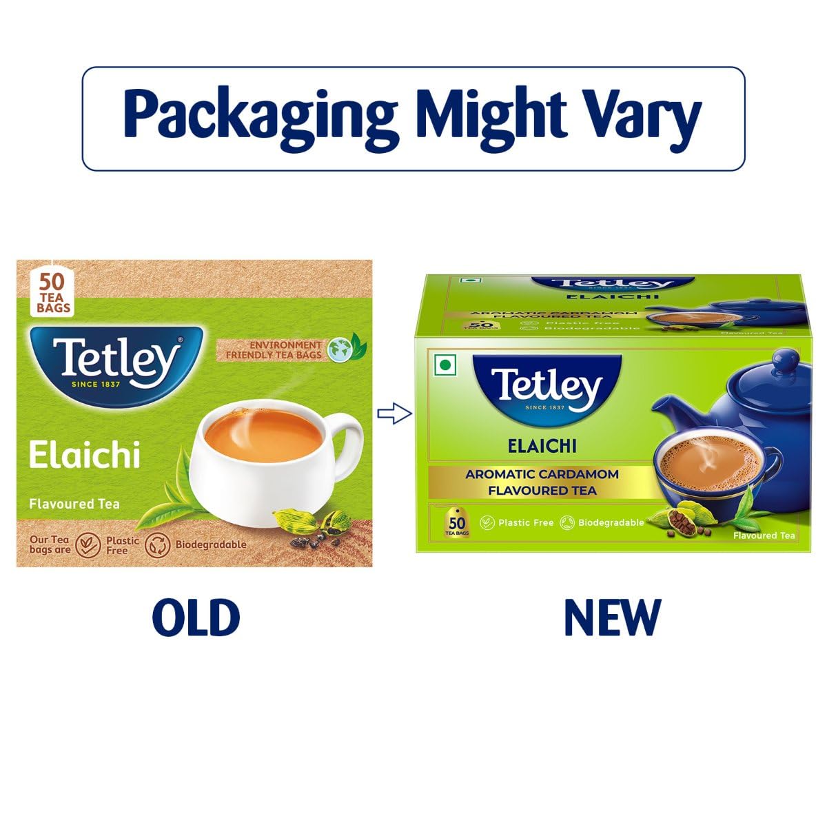 Tetley Elaichi Flavoured Chai Black Tea, 50 Tea Bags – view 3