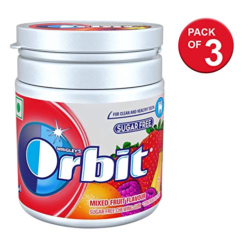 Orbit Mixed Fruit Sugarfree Chewing Gum Pot Pack, Pack of 3 – view 3