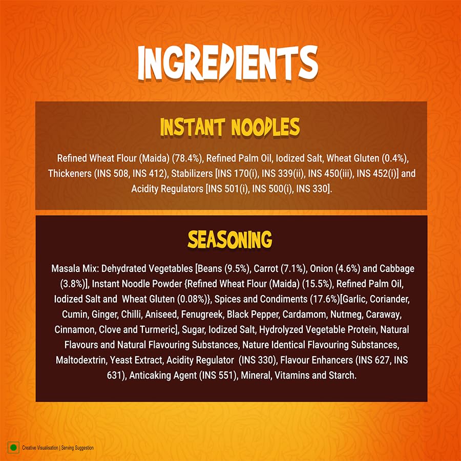 Sunfeast Yippee! Magic Masala Instant Noodles, Pack of 12, 720 g – view 6