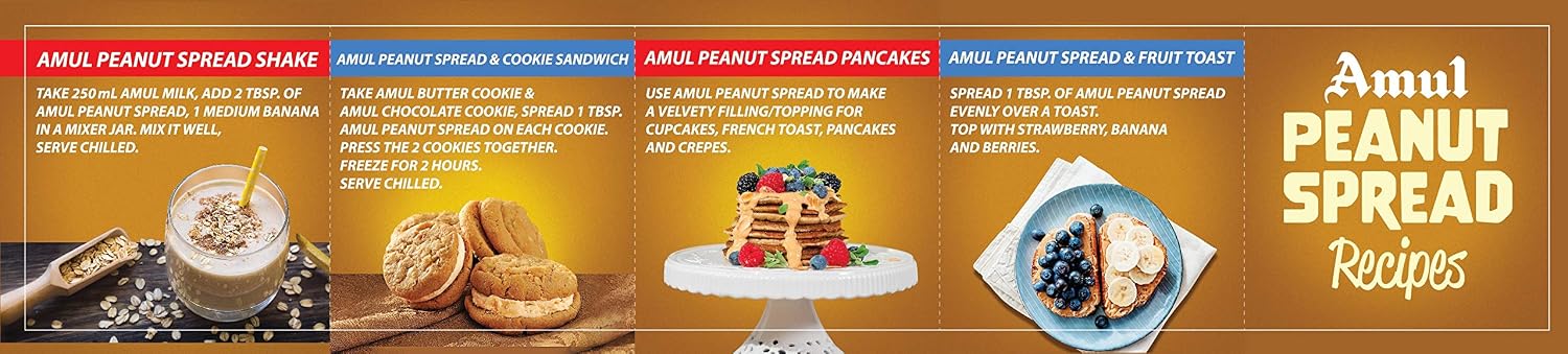 Amul Crunchy Peanut Butter Spread, 100 g (Pack of 3) – view 7