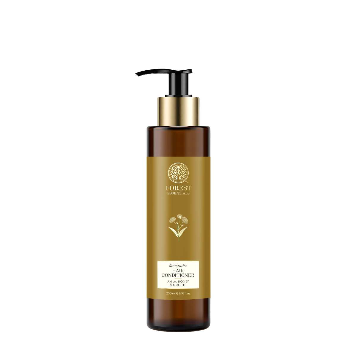 Forest Essentials Hair Conditioner Amla, Honey & Mulethi | Ayurvedic Hair Conditioner Enriched with Raw Organic Honey, Bhringraj, Amla, Henna and Virgin Coconut Oil | Nourishing Natural Conditioner For Smooth and Shiny Hair| For Women & Men | SLS/