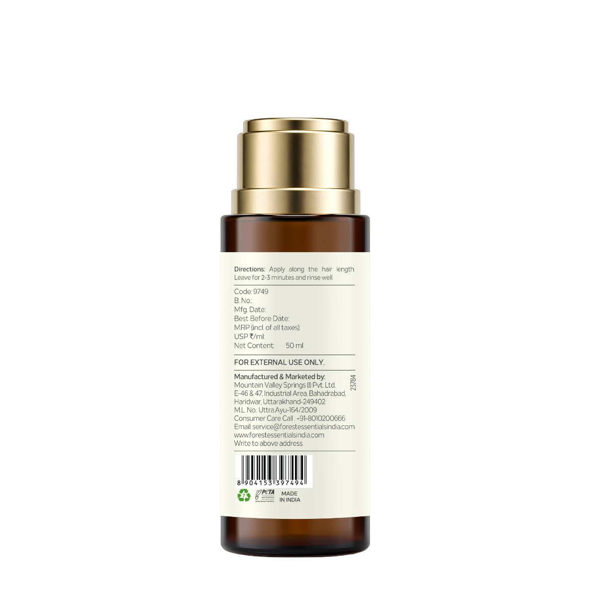 Forest Essentials Ayurvedic Hair Conditioner Amla Honey & Mulethi – view 6