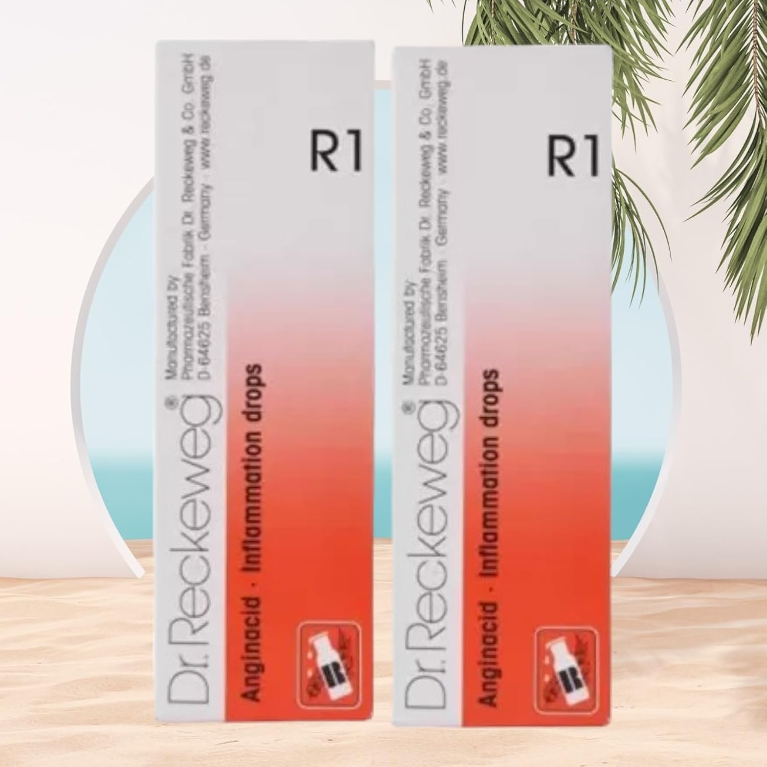 Dr Reckeweg R1 Homeopathic Medicine Anginacid - Homeopathic Medicine 22ml, Pack of 2