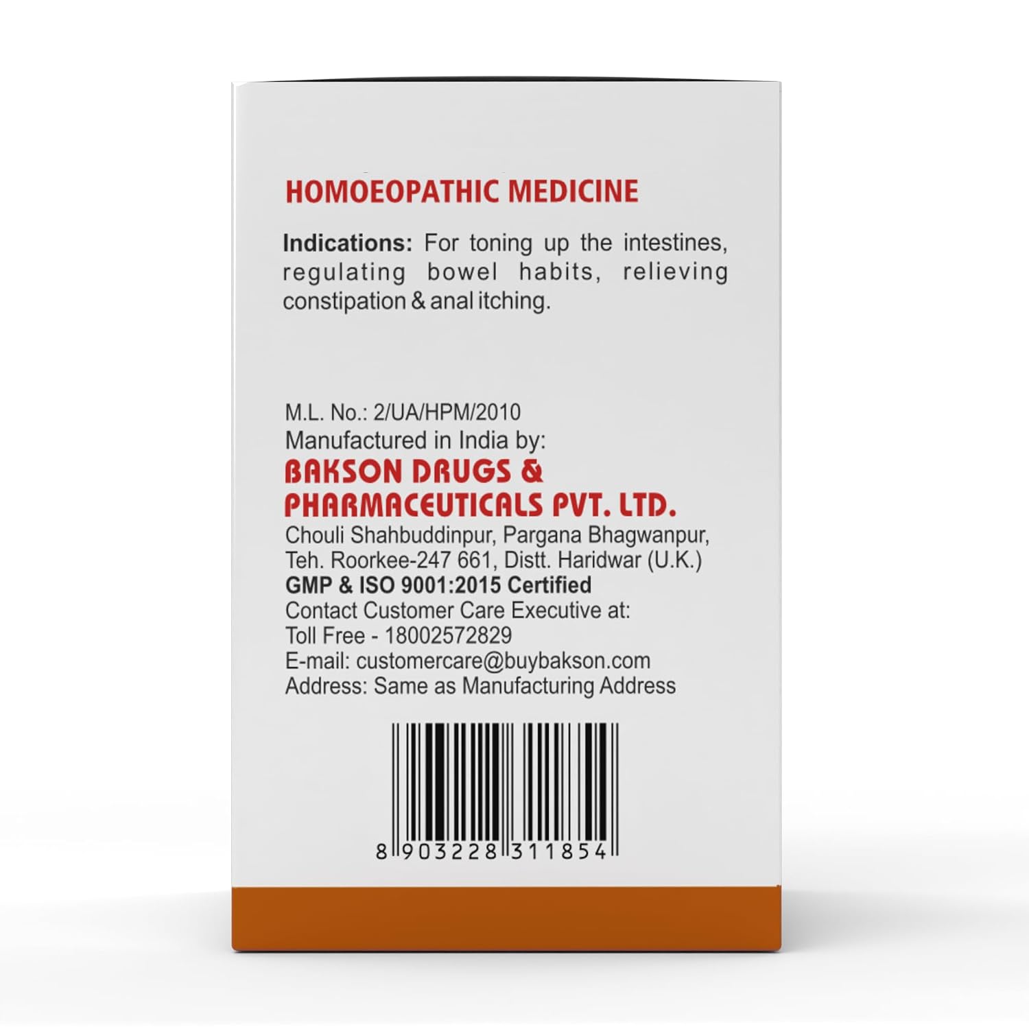 Dr. Bakshi's Bakson's Homoeopathy Y-Lax Tablets, 90 Tablets (2 Packs of 45) – view 6