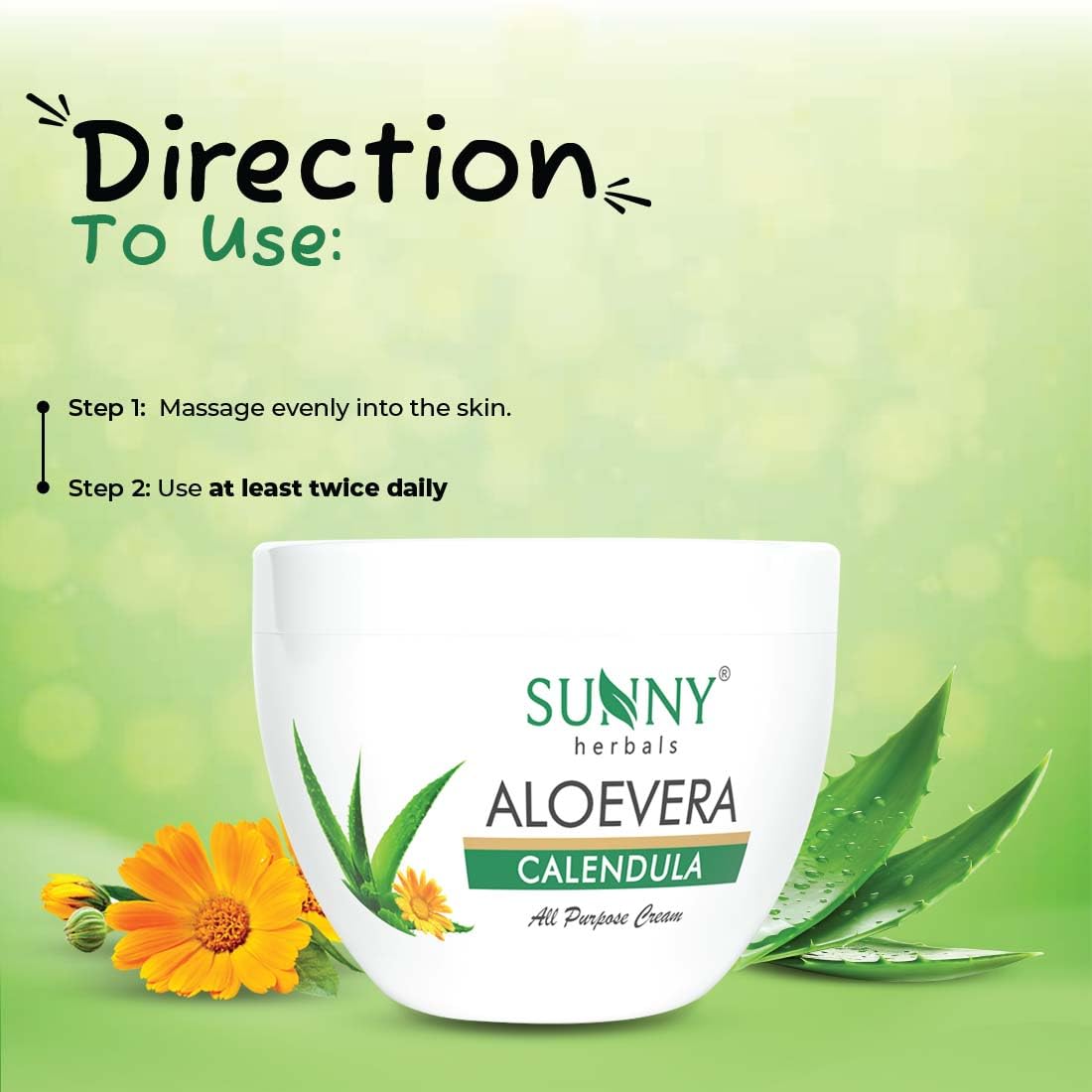 BAKSONS Sunny Herbals Aloe Vera Calendula Cream, 125 g – view 7