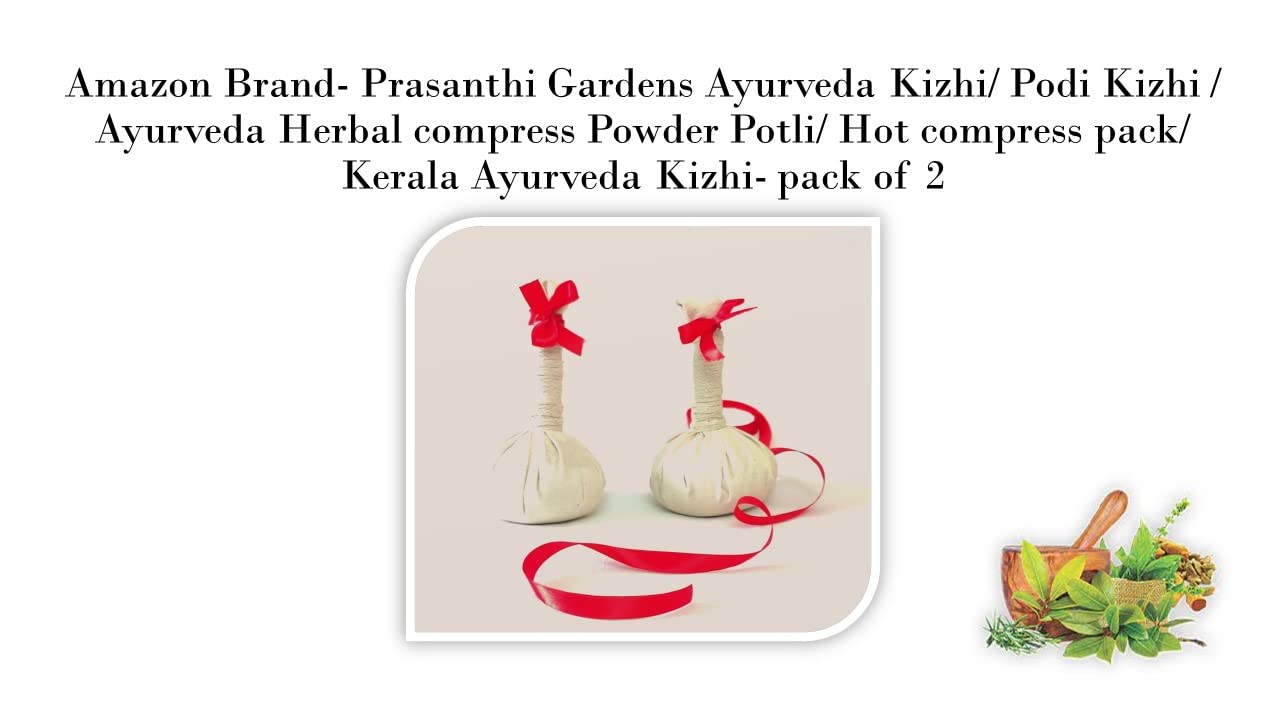 Prasanthi Gardens Ayurveda Kizhi Herbal Massage Boluses Set of 2 – view 2
