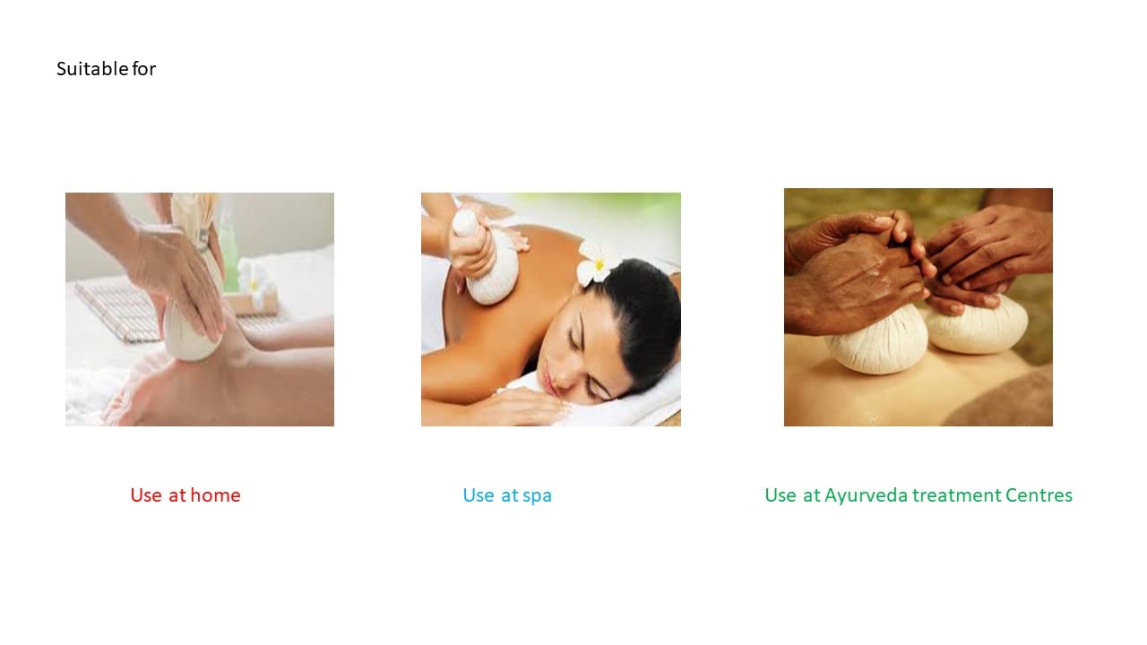 Prasanthi Gardens Ayurveda Kizhi Herbal Massage Boluses Set of 2 – view 4