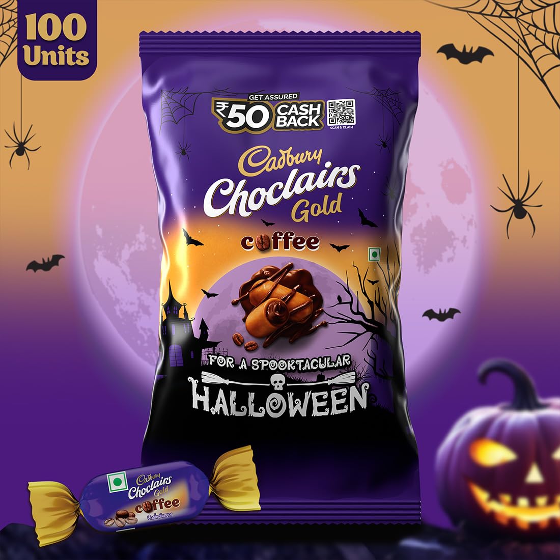 Cadbury Eclairs Chocolairs Bars, 100 Pieces – view 2