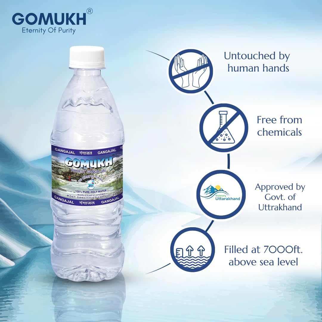 GOMUKH Gangajal 500 ml Holy Water for Puja – view 2