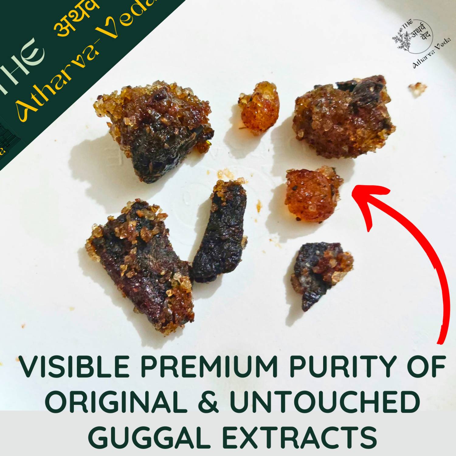 Patanjali Ayurved Atharva-Veda Organic Pure Guggul for Pooja, Hawan & Guggal Dhuni, 400g – view 2
