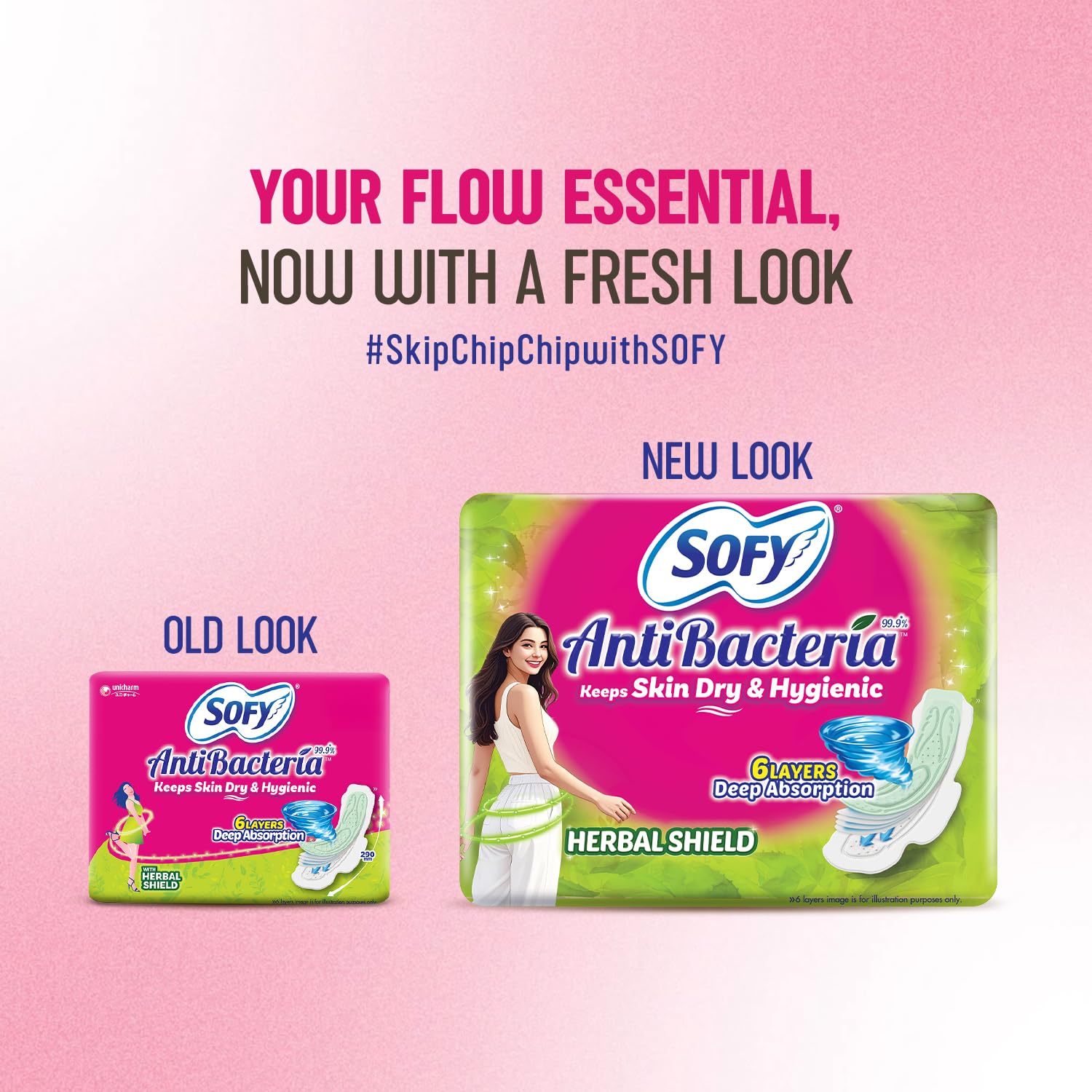 Sofy Antibacteria XL Sanitary Pads 290mm, 48 Count – view 2