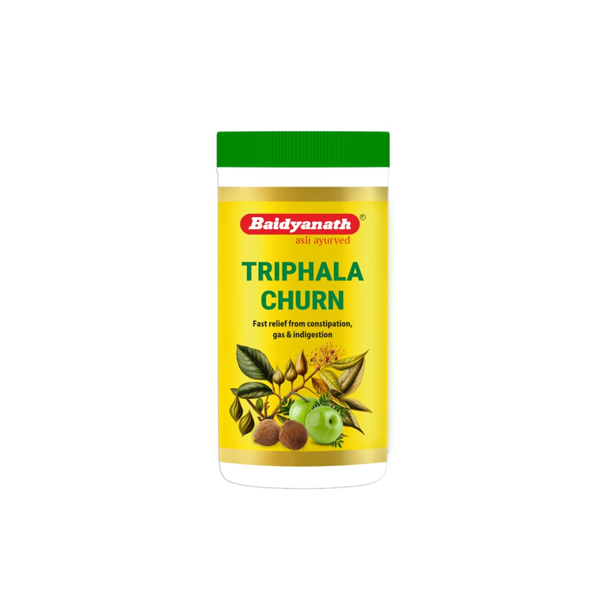 Baidyanath Triphala Churna - 240g | Helps Relieve Constipation |Quick Acidity & Gas Relief | Enriched with Amla