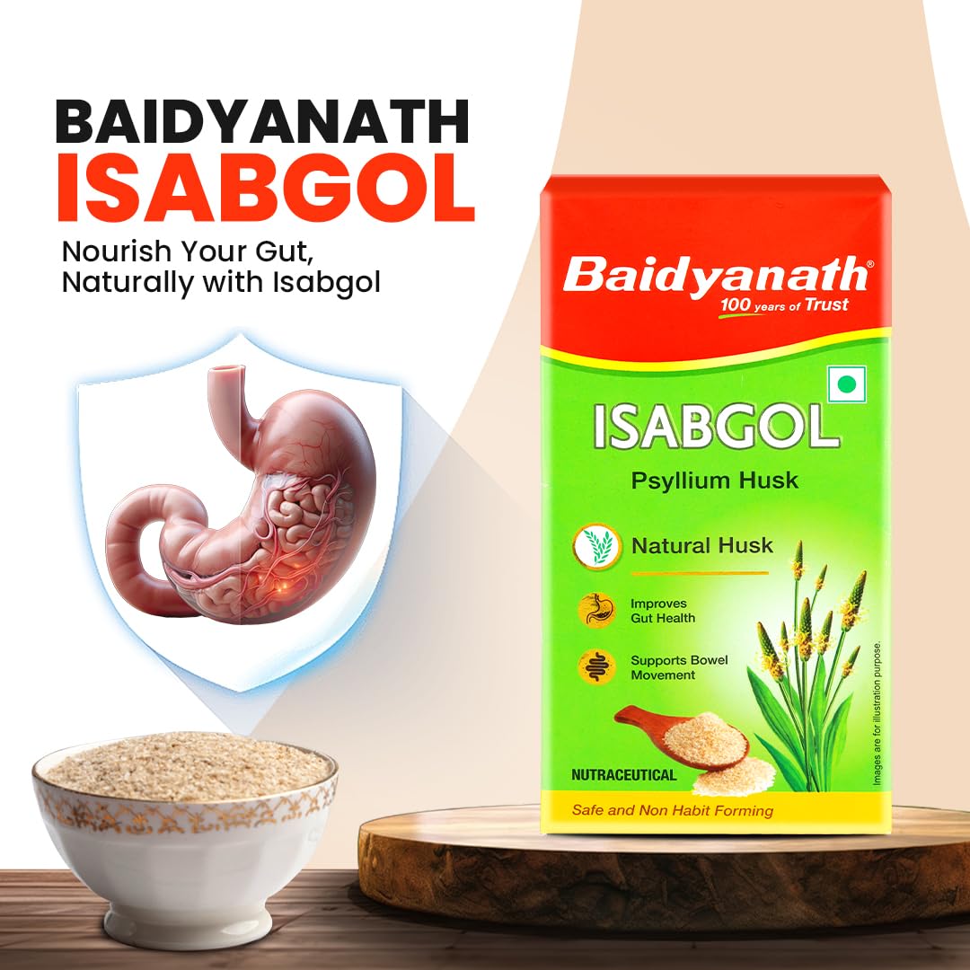 Baidyanath Ayurved Isabgol Psyllium Husk Powder 200 g – view 4
