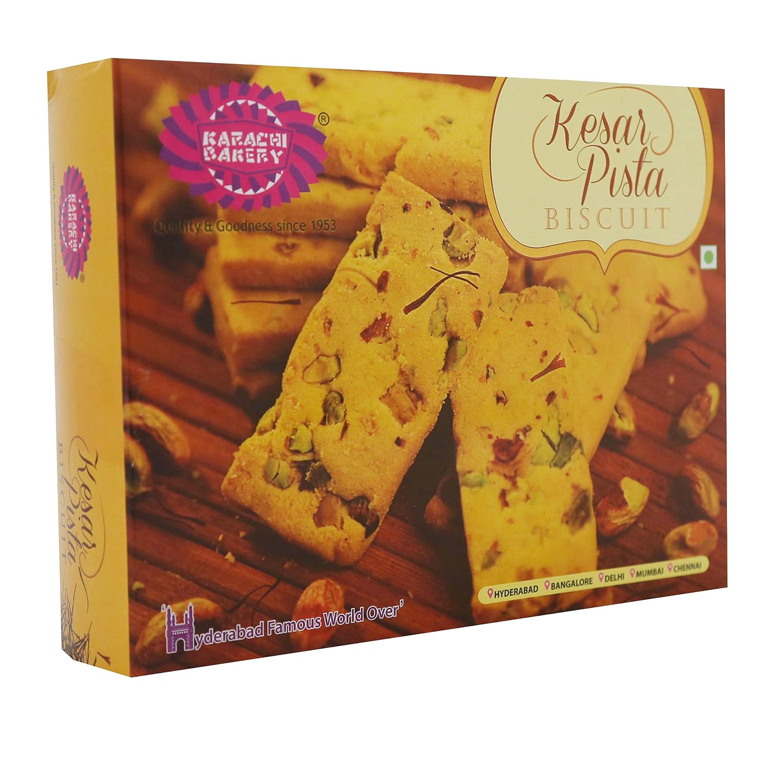 Karachi Bakery Kesar Pista Biscuits, 300 g – view 3