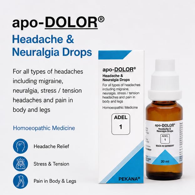 HOMEOVED ADEL-1 apo-DOLOR Headache & Neuralgia Drops – view 2