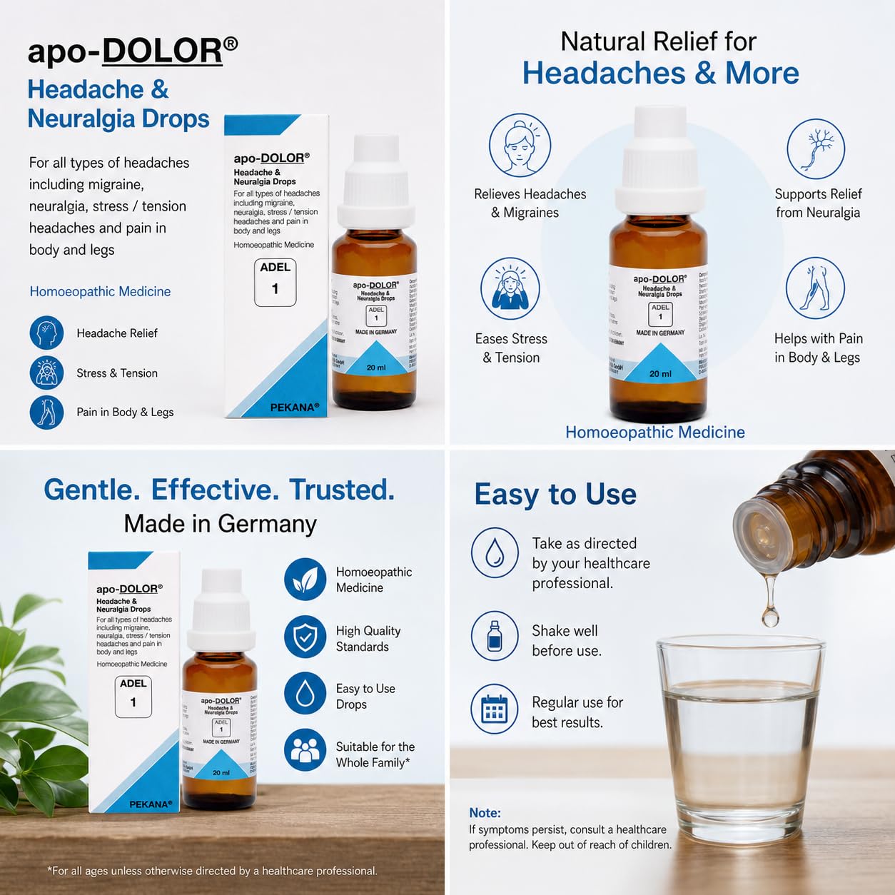 HOMEOVED ADEL-1 apo-DOLOR Headache & Neuralgia Drops – view 5