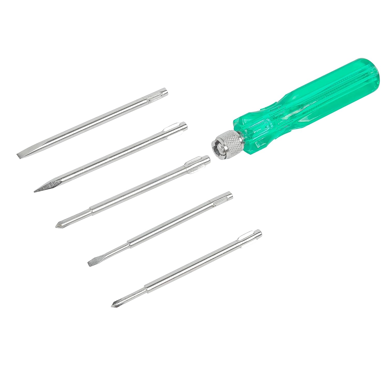 SPARTAN BS-01 5-in-1 Screwdriver Kit with Tester Handle, Green – view 3
