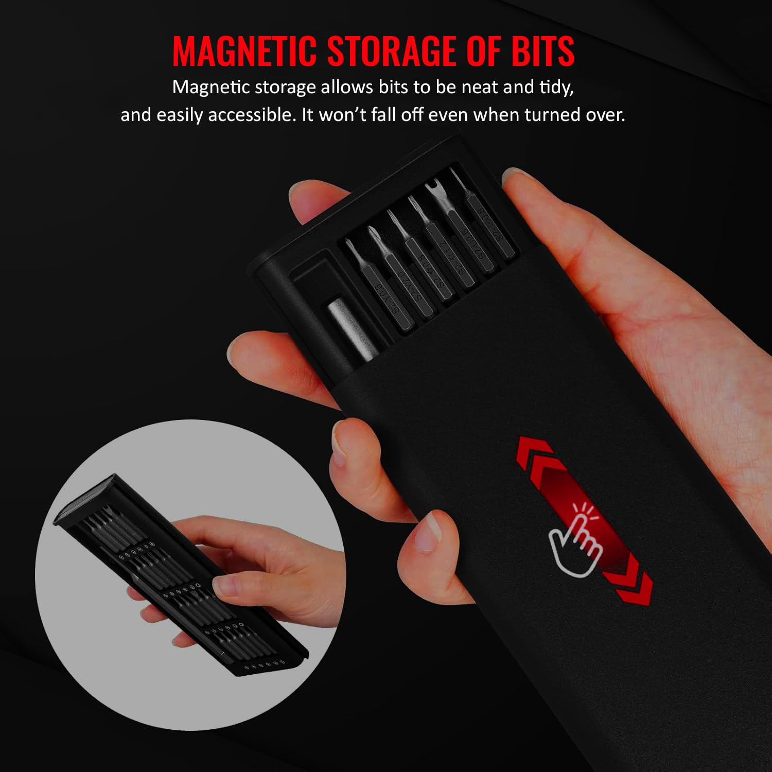 SPARTAN 24-in-1 Mini Precision Screwdriver Set with Case, Magnetic Head – view 8