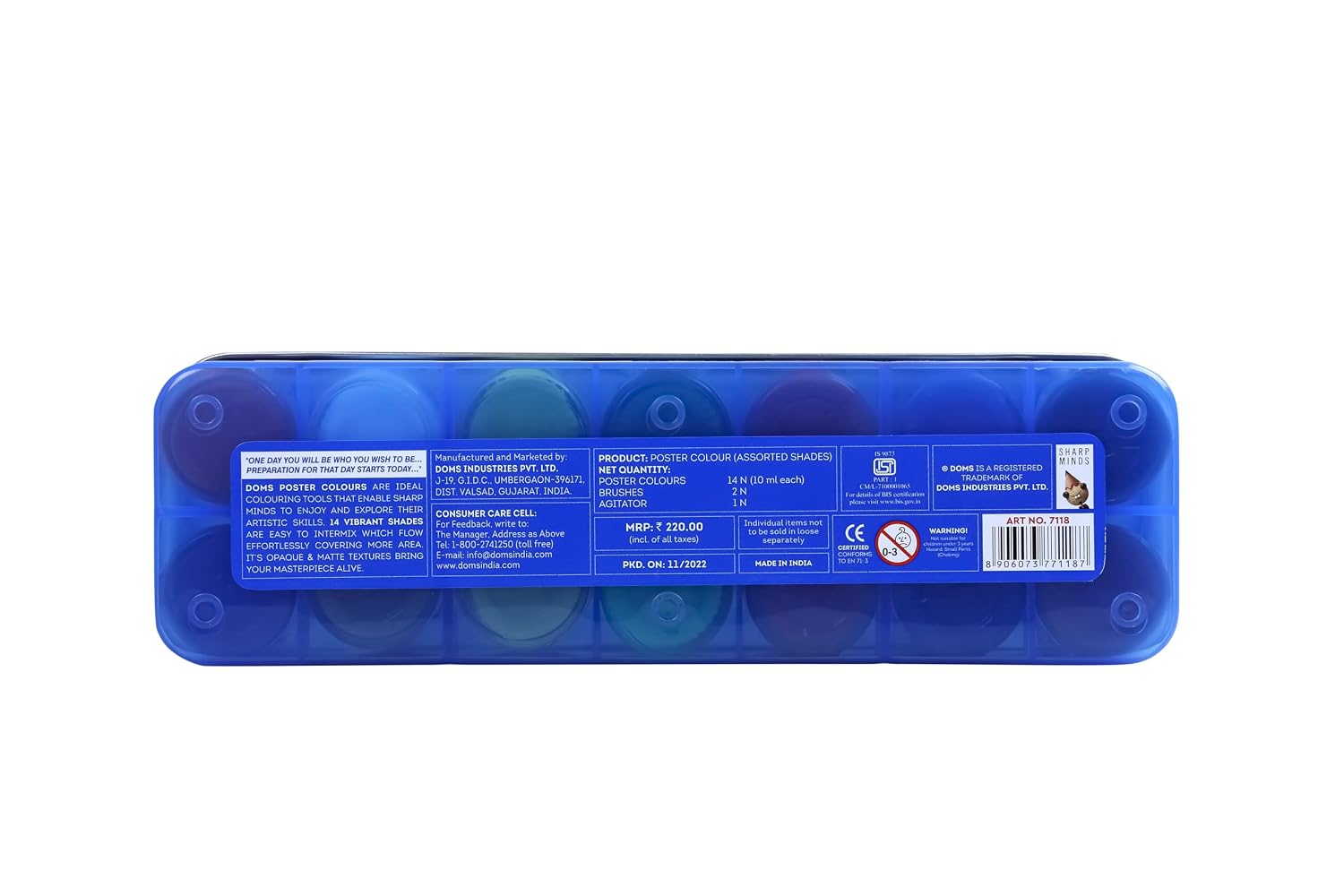 Doms Poster Colours, 14 Shades with Brush & Agitator – view 4