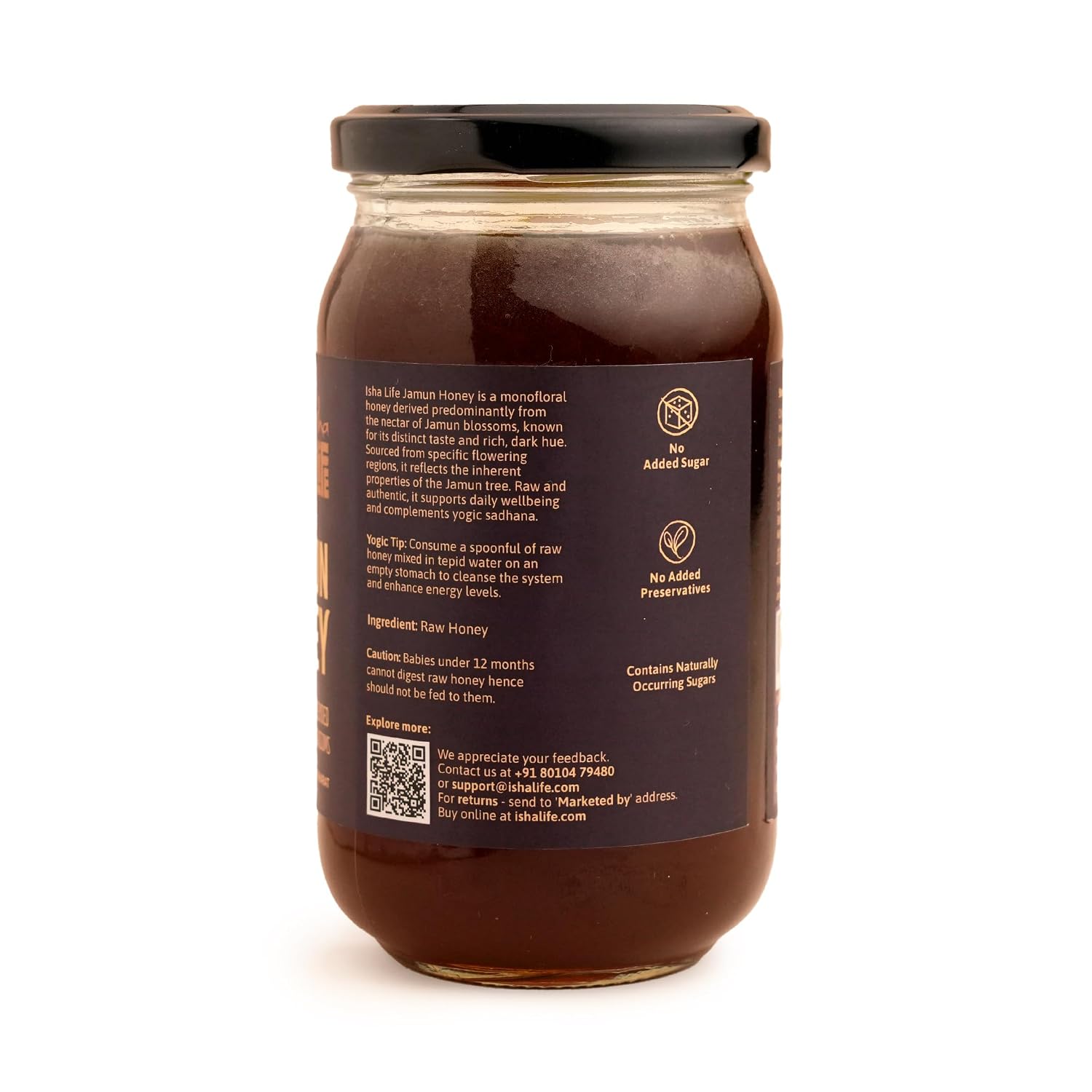 Isha Life Jamun Honey, Unblended Monofloral Honey, 500 g (Pack of 2) – view 3