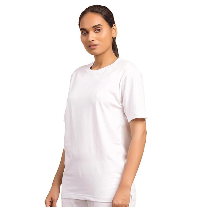 Isha Life Organic Cotton Unisex T-Shirt Combo Pack of 2 - White – view 4