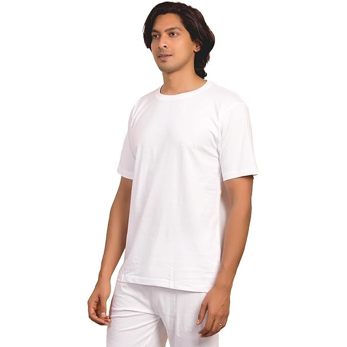 Isha Life Organic Cotton Unisex T-Shirt Combo Pack of 2 - White – view 3