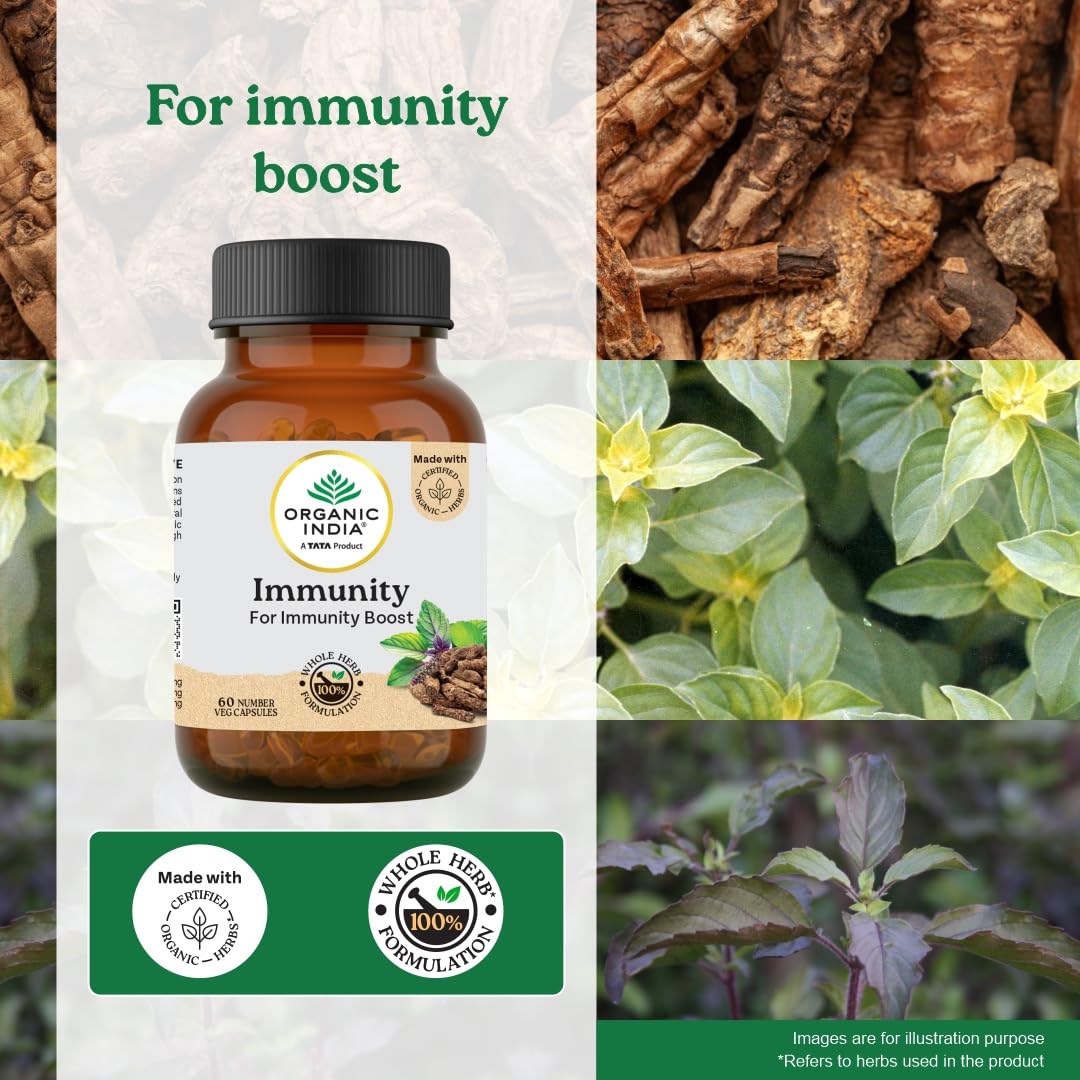 Organic India Immunity 60 Veg Capsules – view 3