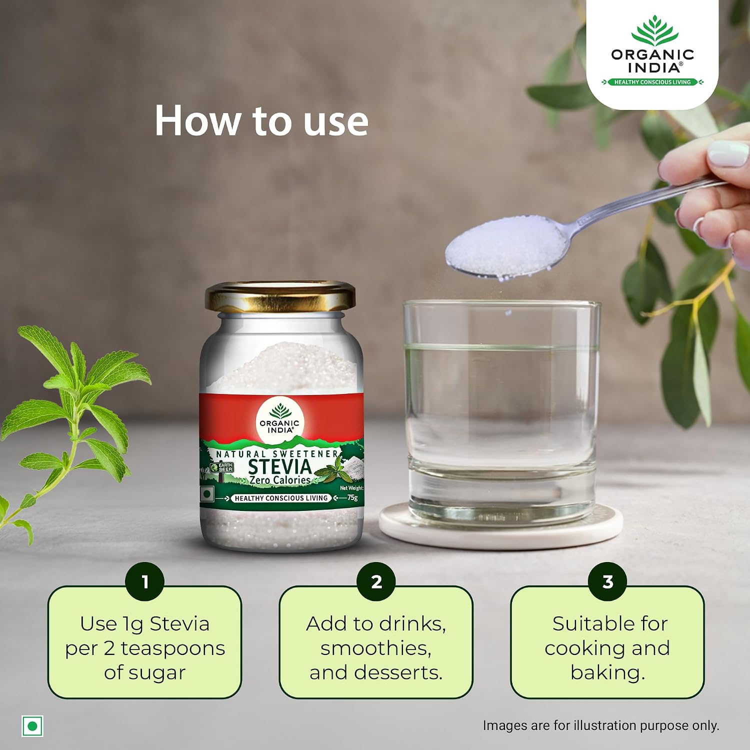 Organic India Stevia Powder 75 g – view 5