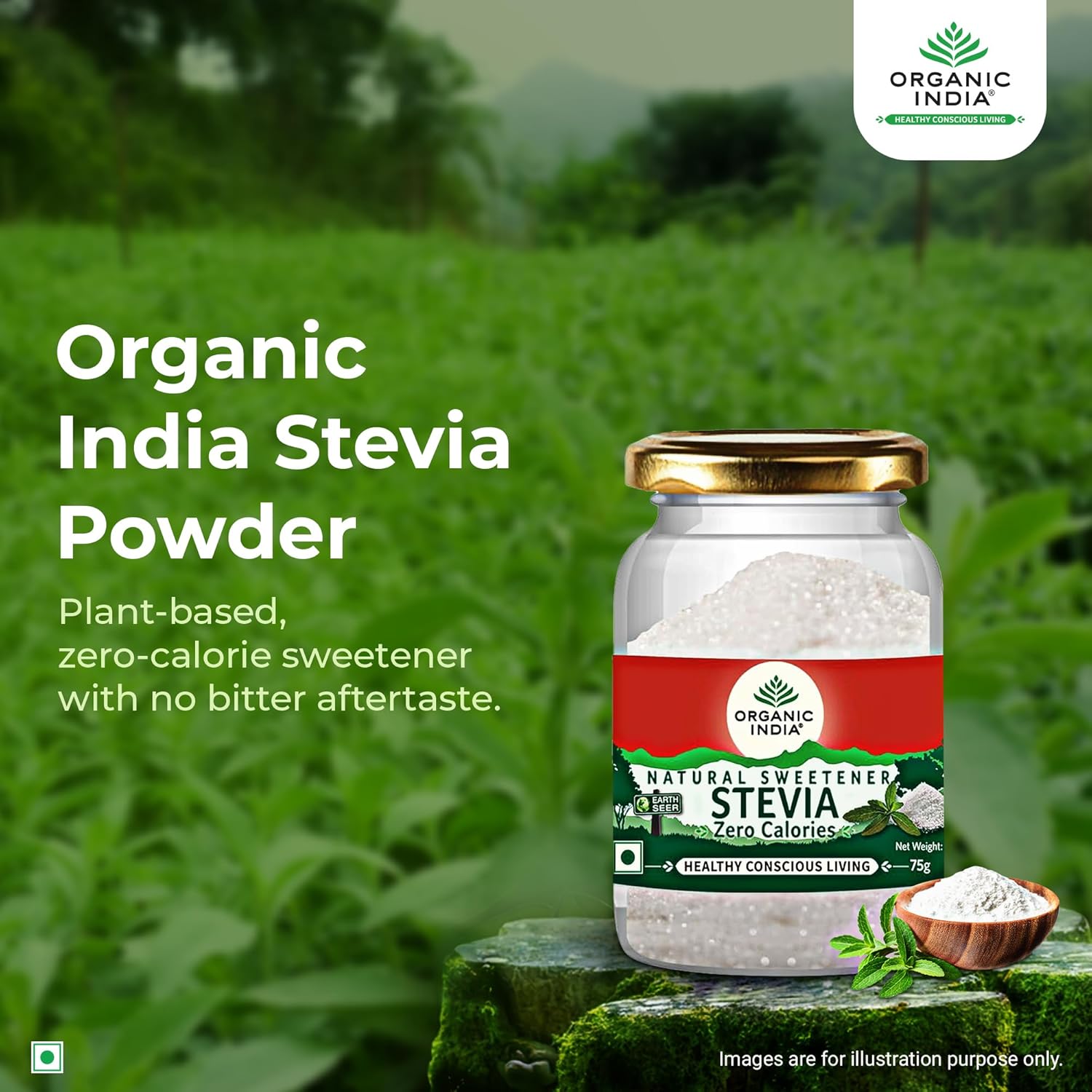 Organic India Stevia Powder 75 g – view 3