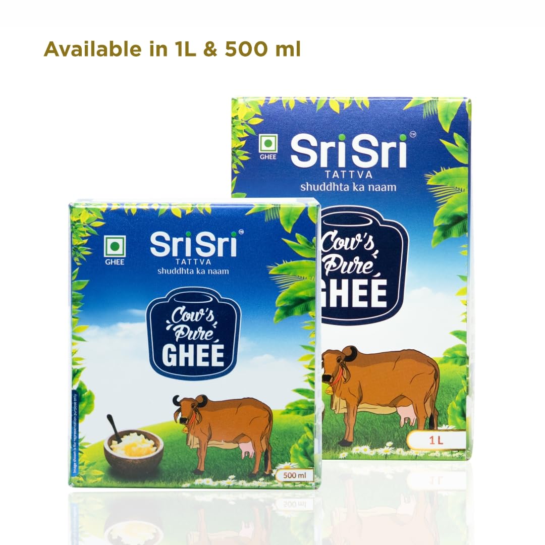 Sri Sri Tattva Cow's Pure Ghee 1 Litre, Pack of 3 – view 5