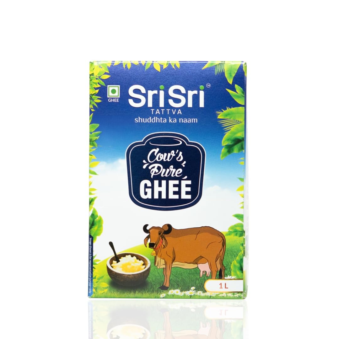 Sri Sri Tattva Cow's Pure Ghee 1 Litre, Pack of 3 – view 4