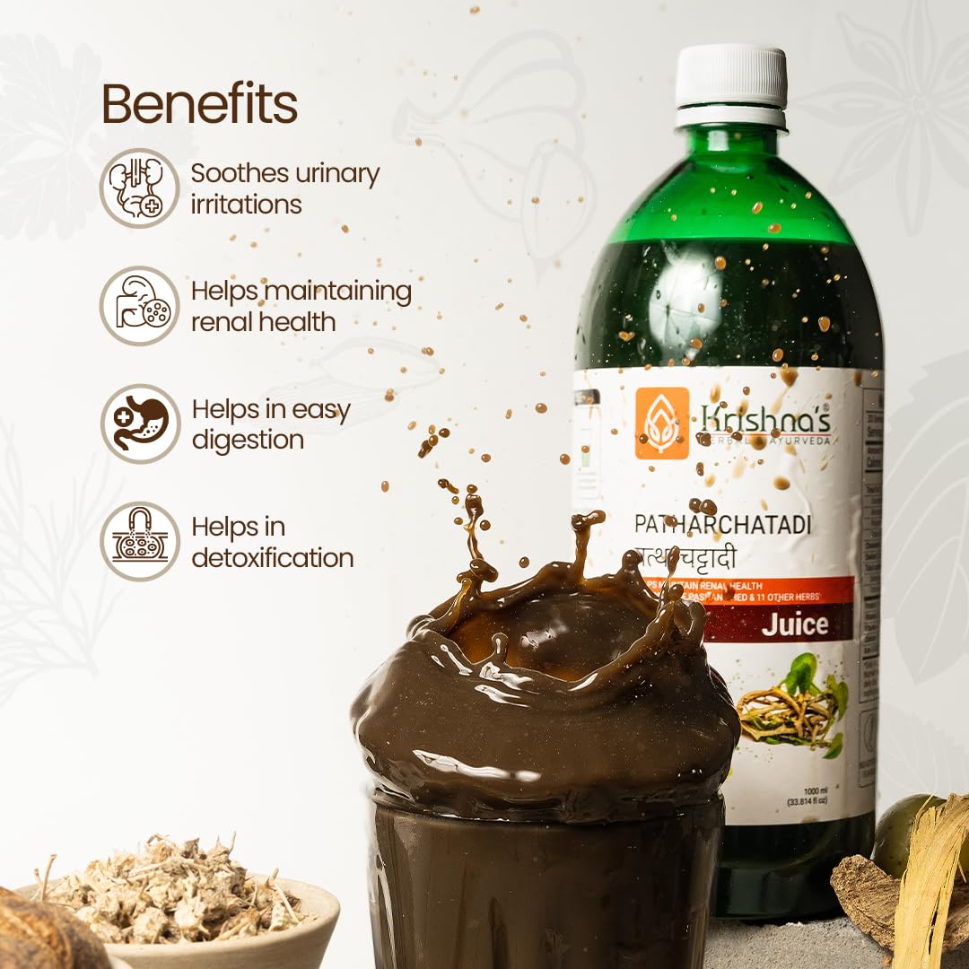 KRISHNA'S HERBAL & AYURVEDA Patharchatadi Juice - 1000 ml – view 4