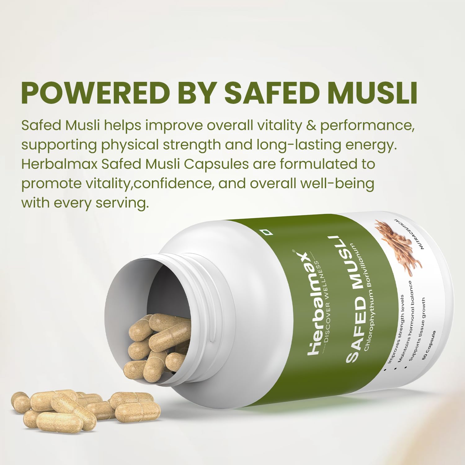 Herbal max Safed Musli Capsules - 120 Count – view 4