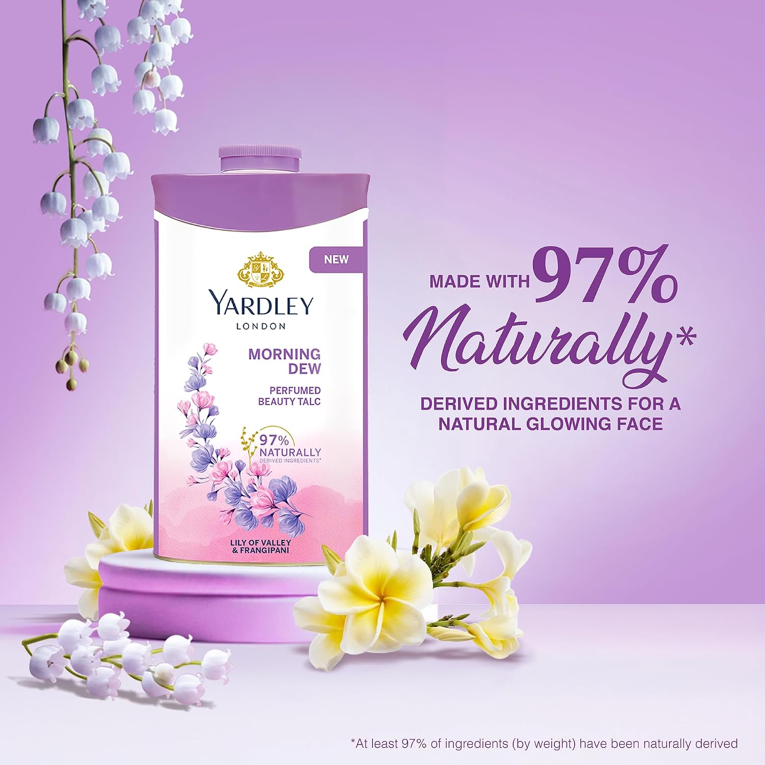 Yardley London Morning Dew Perfumed Talc for Women, 250g – view 6