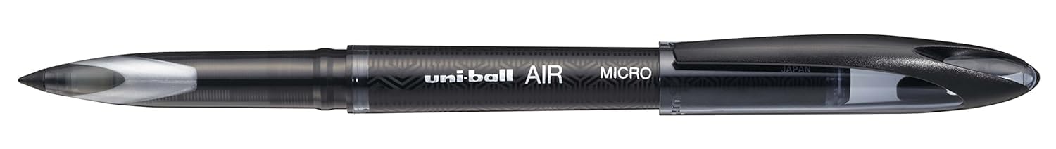 uni-ball Air UBA188M 0.5 mm Roller Ball Pens, Black Ink, Pack of 3 – view 2