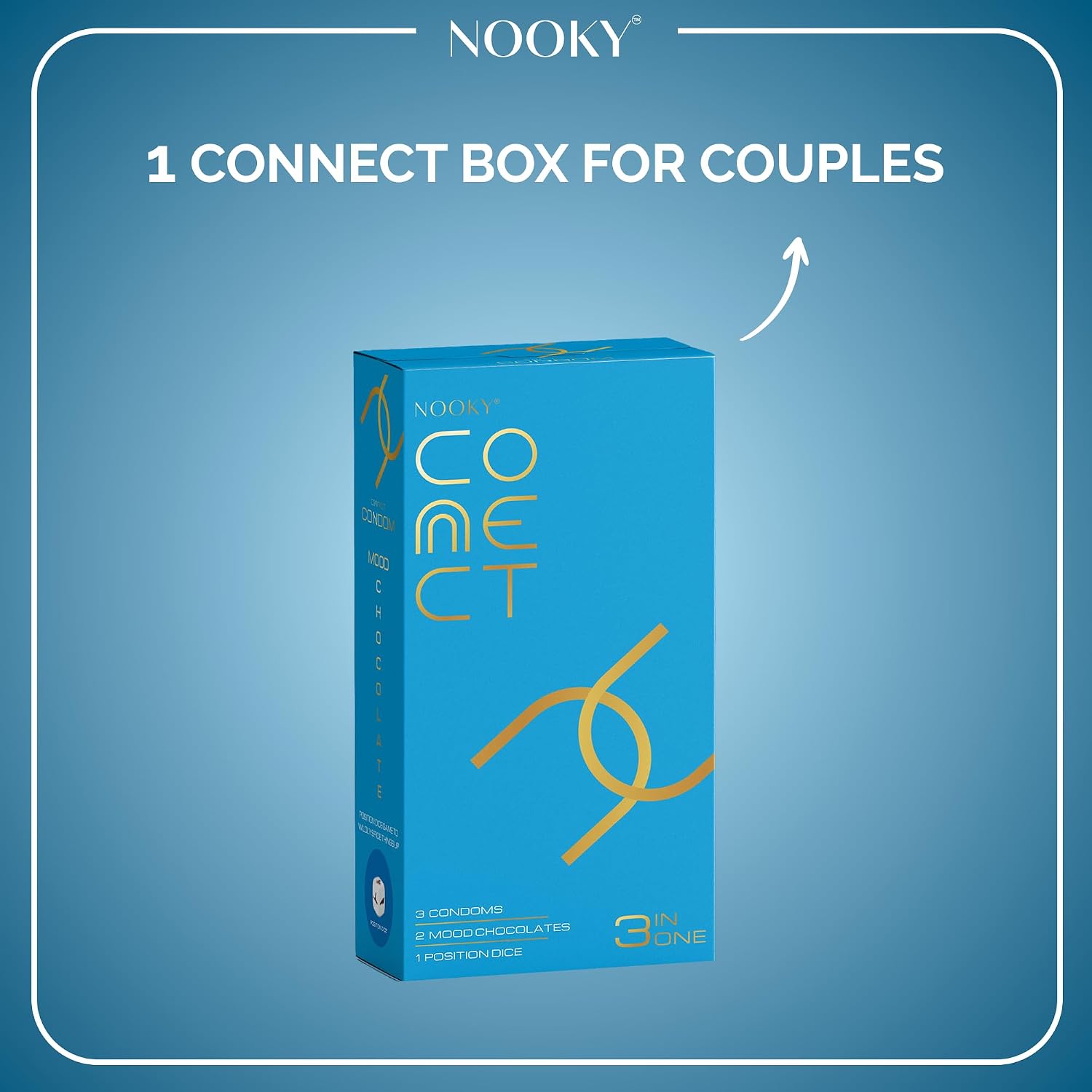 InstaEats Nooky Connect Romance Booster Kit with Condoms, Chocolates & Scratch Cards - Blue Edition, Pack of 1 – view 7