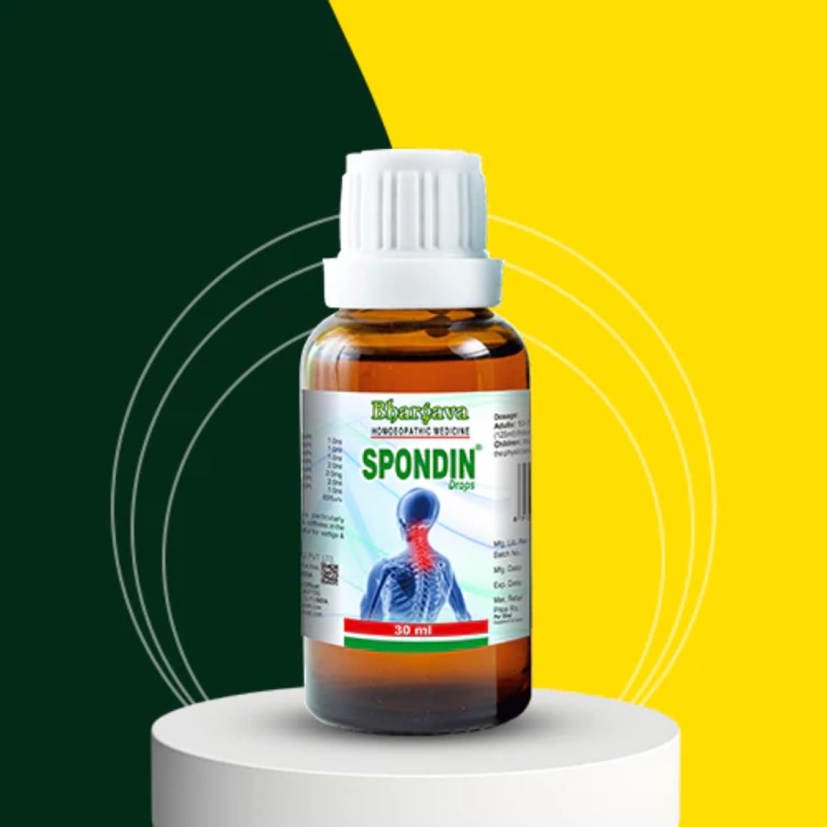 Bhargava Phytolab Spondin Drops for Neck, Back & Shoulder Pain 30 ml – view 3