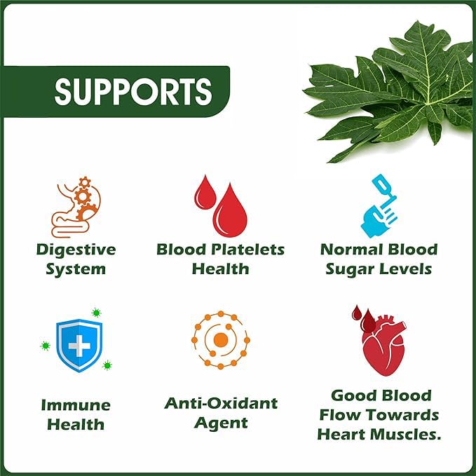 Papaya Leaf Powder I 200 gm I Supports Healthy Blood Platelets I Skin Brightening – view 6