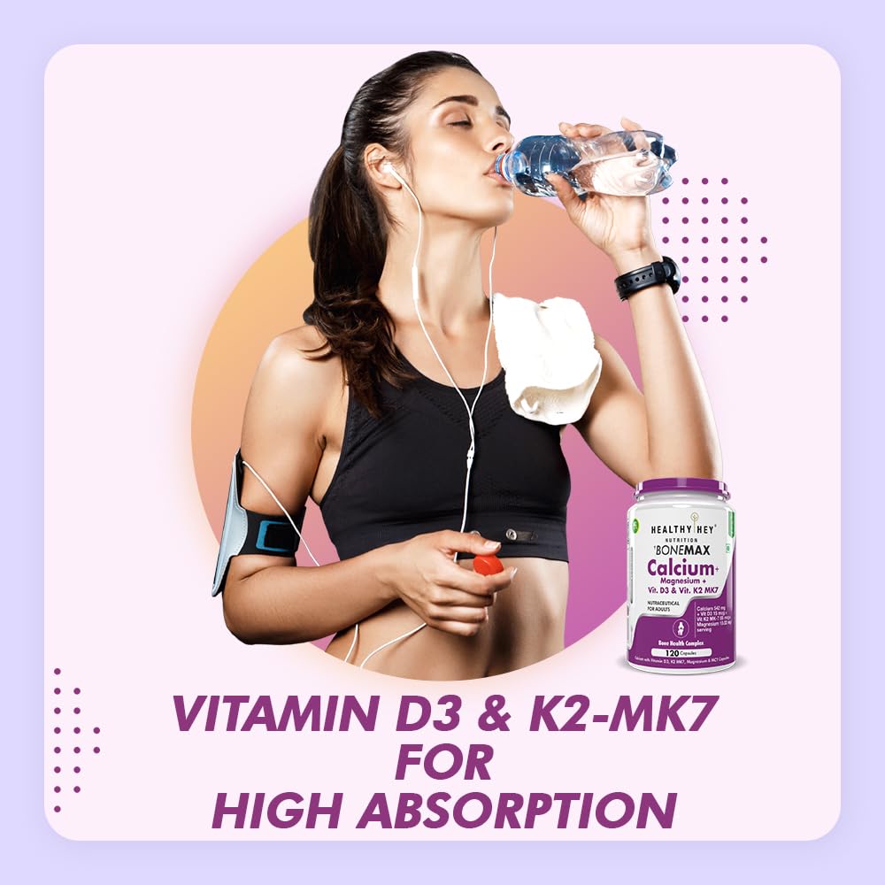 HealthyHey Nutrition Calcium And Vitamin D3 Capsules – view 5