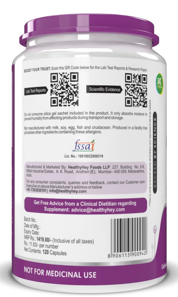 HealthyHey Nutrition Calcium And Vitamin D3 Capsules – view 8