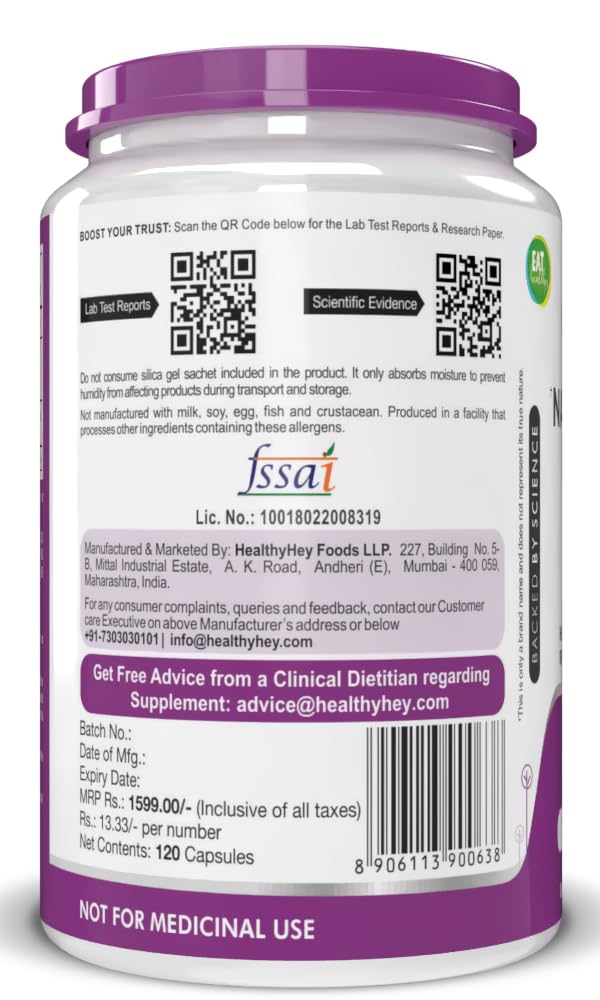 HealthyHey Nutrition Vitamin D3 K2 Supplement Capsules – view 7