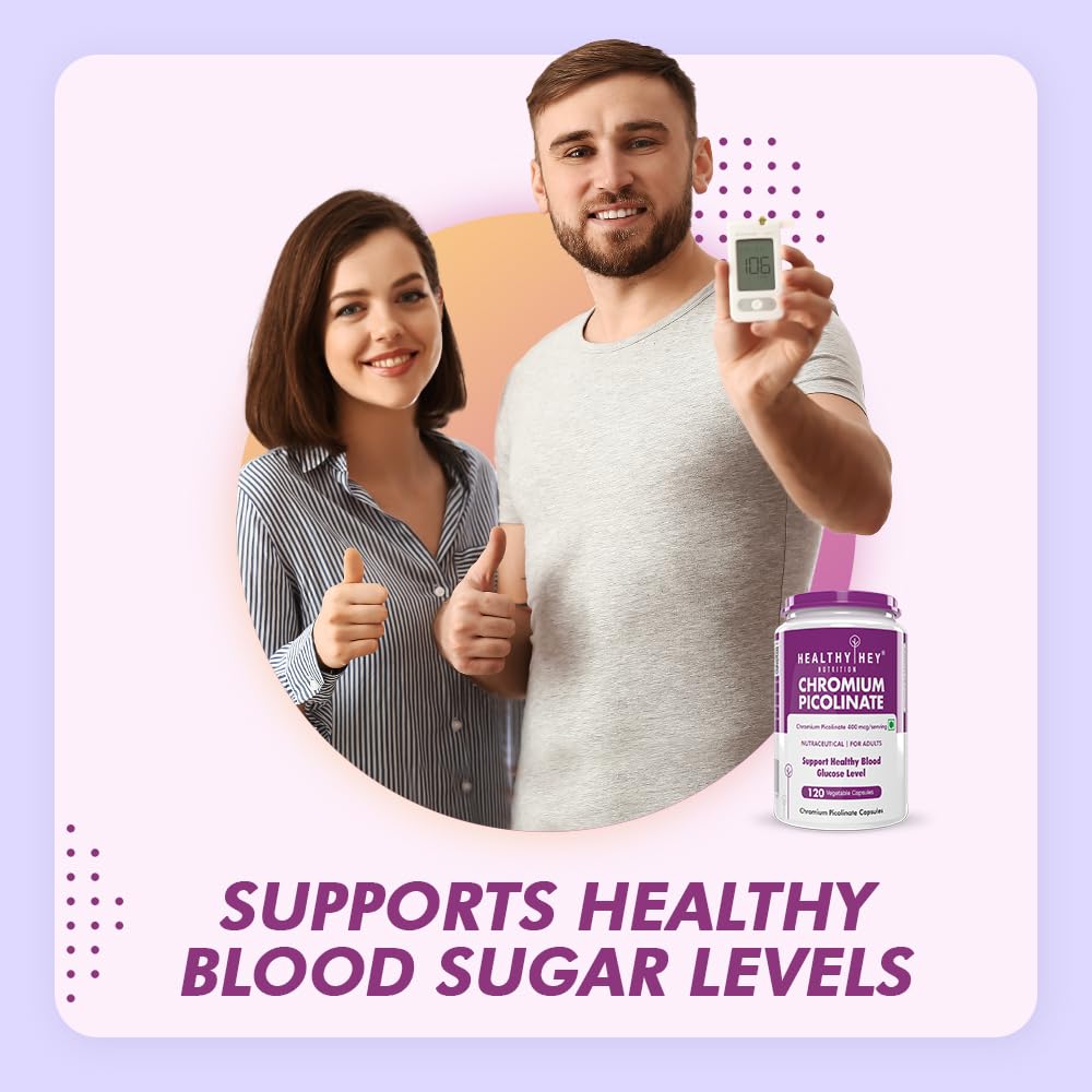 HealthyHey Nutrition Chromium Picolinate -Support Glucose Metabolism (High Absorption) 120 Capsules, Non-GMO, Gluten Free – view 4