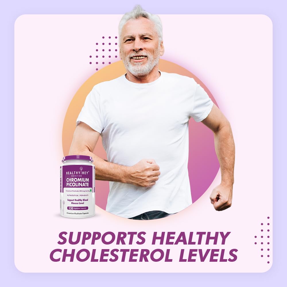 HealthyHey Nutrition Chromium Picolinate -Support Glucose Metabolism (High Absorption) 120 Capsules, Non-GMO, Gluten Free – view 5