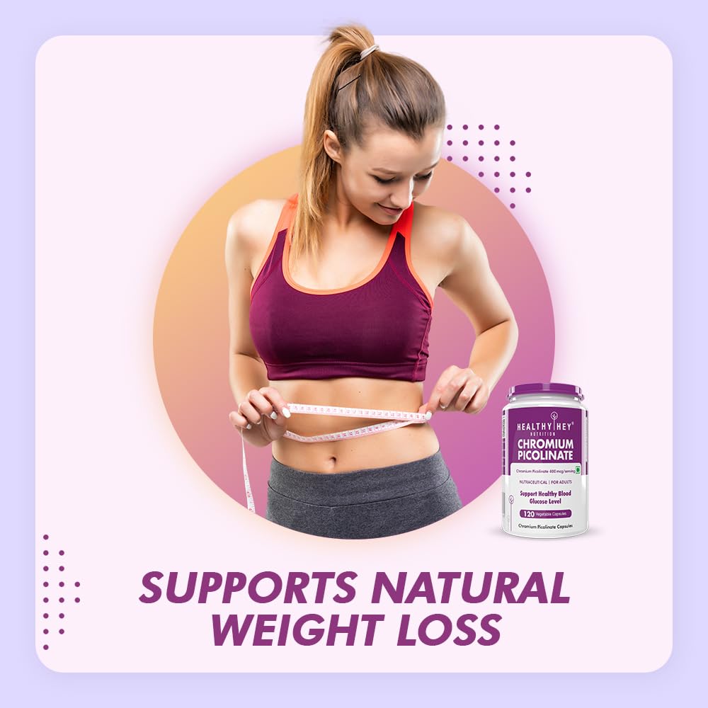 HealthyHey Nutrition Chromium Picolinate -Support Glucose Metabolism (High Absorption) 120 Capsules, Non-GMO, Gluten Free – view 6