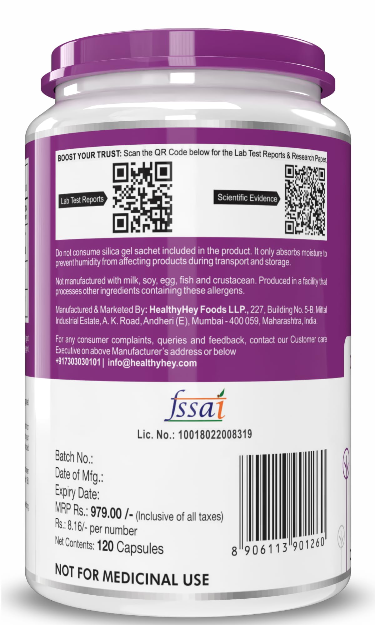 HealthyHey Nutrition Chromium Picolinate -Support Glucose Metabolism (High Absorption) 120 Capsules, Non-GMO, Gluten Free – view 9