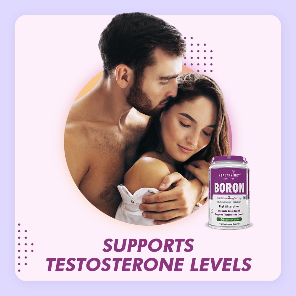 HealthyHey Nutrition Boron -Advanced Chelated - 120 Veggie Capsules - Gluten Free, Non-GMO – view 3