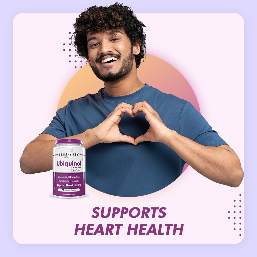 HealthyHey Nutrition Ubiquinol - Acetate - (60 Veg Capsules) – view 3