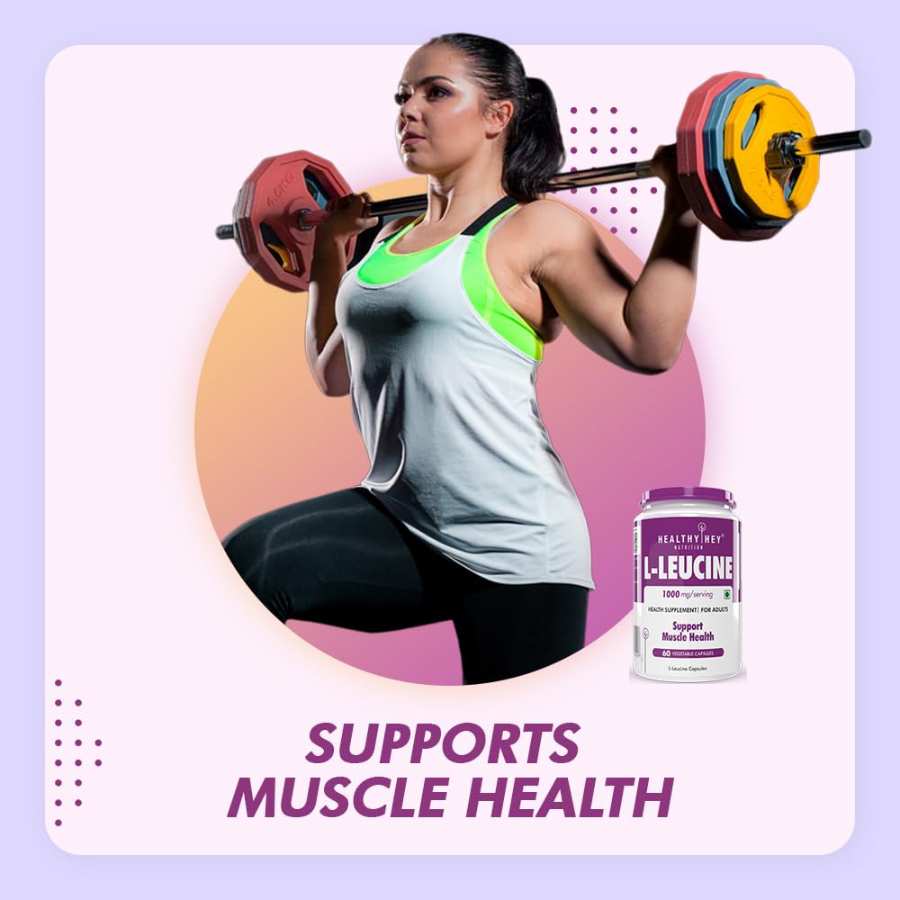 HealthyHey Nutrition L-Leucine 60 Capsules – view 3